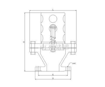 真空負(fù)壓安全閥結(jié)構(gòu)圖